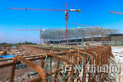 州云龍機場正全速推進建設，確保7月1日前投入運行。 瀘州日報記者 牟科 攝3
